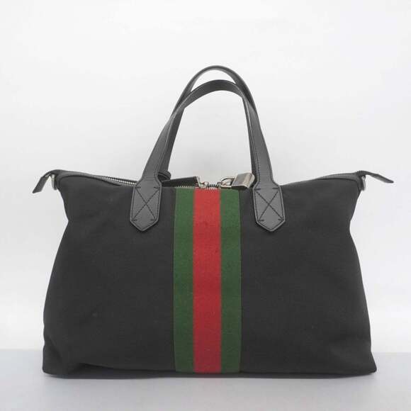 Gucci Sherry Line Tote Bag 619750 Canvas Black Men's Women's P1647905 - Picture 13 of 13